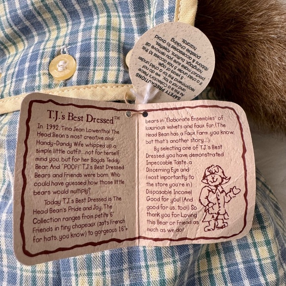 Boyds Bears Macy Sunbeary Plush Bear With Duckie Outfit Best Dressed - Picture 9 of 14